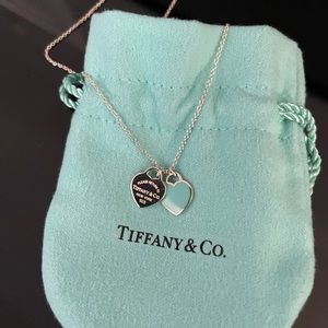Tiffany & Co. Double Heart Tag Pendant